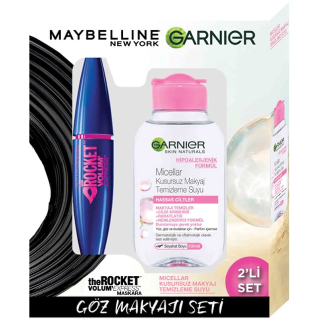 Maybellıne Vex Rocket Maskara + Garnıer Su 100ml Hed.