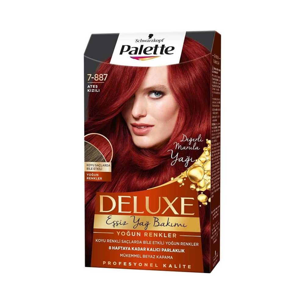 Palette Deluxe Kit Saç Boyası 7/887 Ateş Kızılı