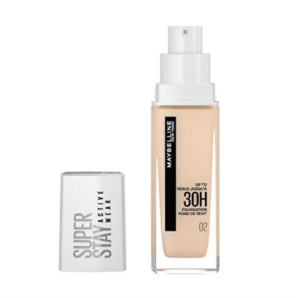 Maybelline New York Fondöten Superstay Active Wear 24H Photofix 02 Naked Ivory