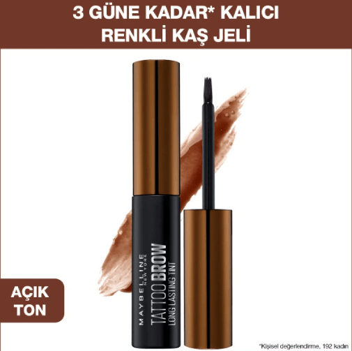 Maybelline Kaş Jeli Brow Tattoo Gel Tint Light Brown 03