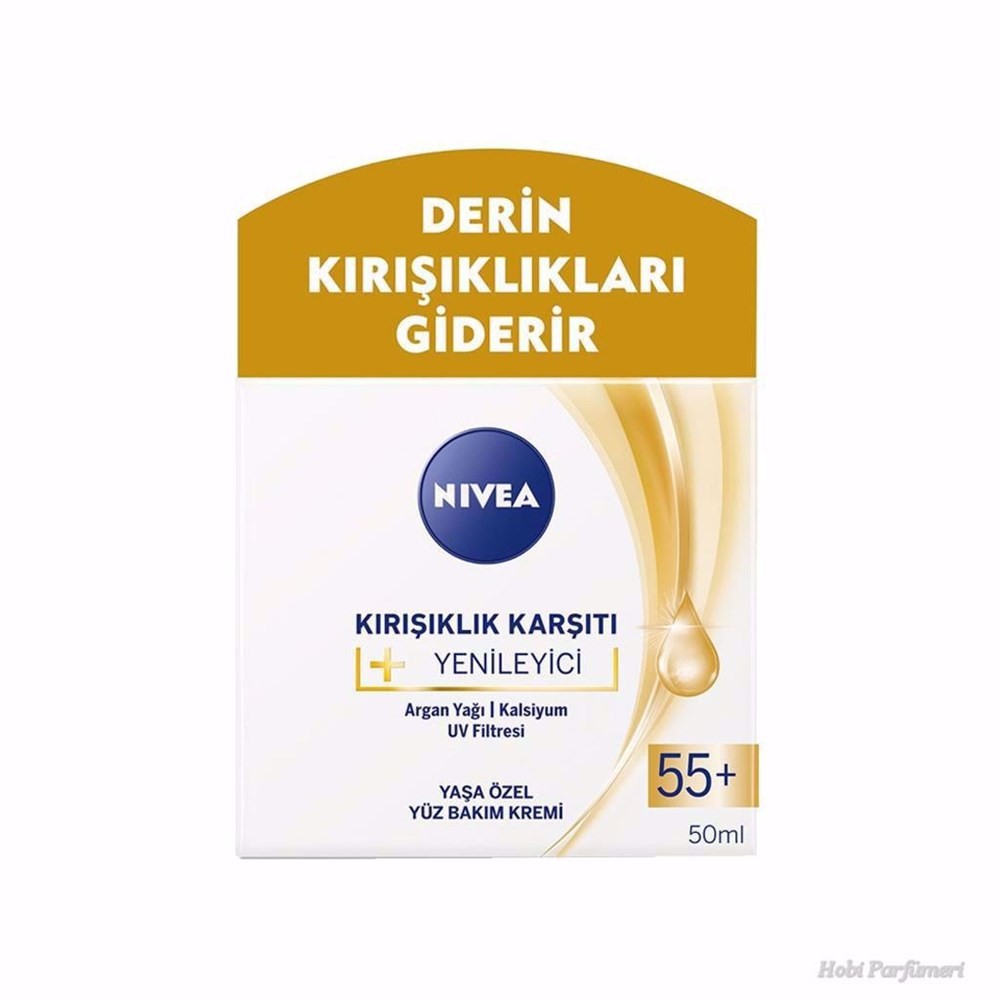 Nivea Visage Kırışıklık Karşıtı Yenileyici Krem 55+ 50 ml