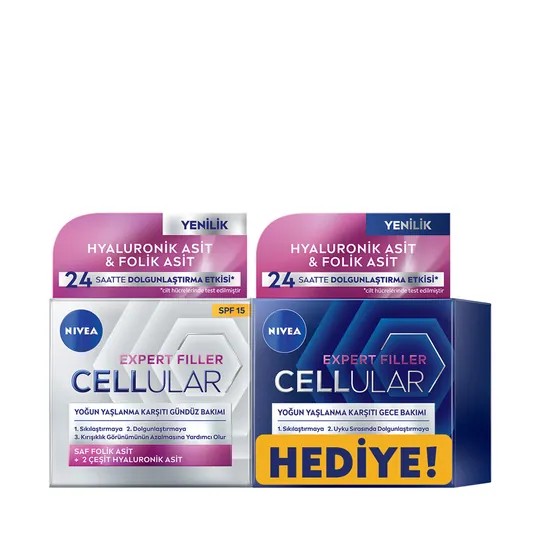 Nivea Visage Cellular Gündüz + Gece 50 ml hediyeli ürün