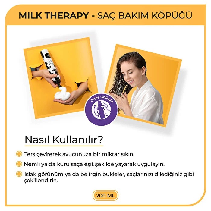 Morfose Saç Köpüğü Milk Therapy 200 ml