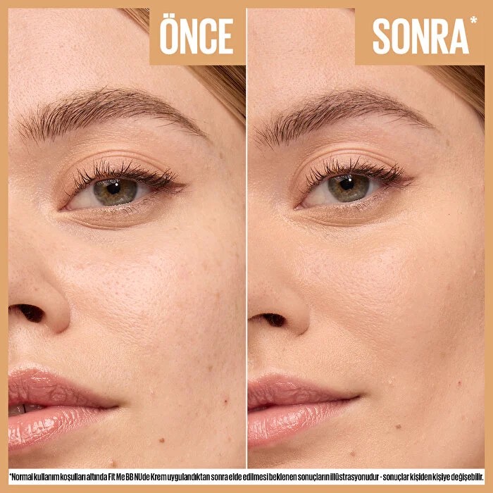 Maybelline New York Fit Me Nude Cilt Bakımı Etkili Nemlendirici SPF50 BB Krem 30