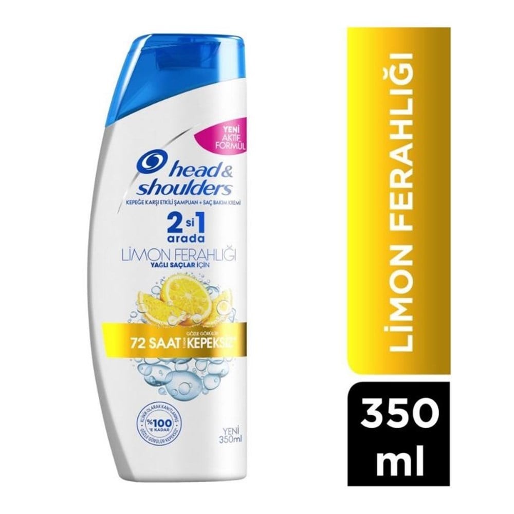 Head & Shoulders Kepeğe Karşı Etkili Şampuan Limon Ferahlığı 2si1 Arada 350 ml