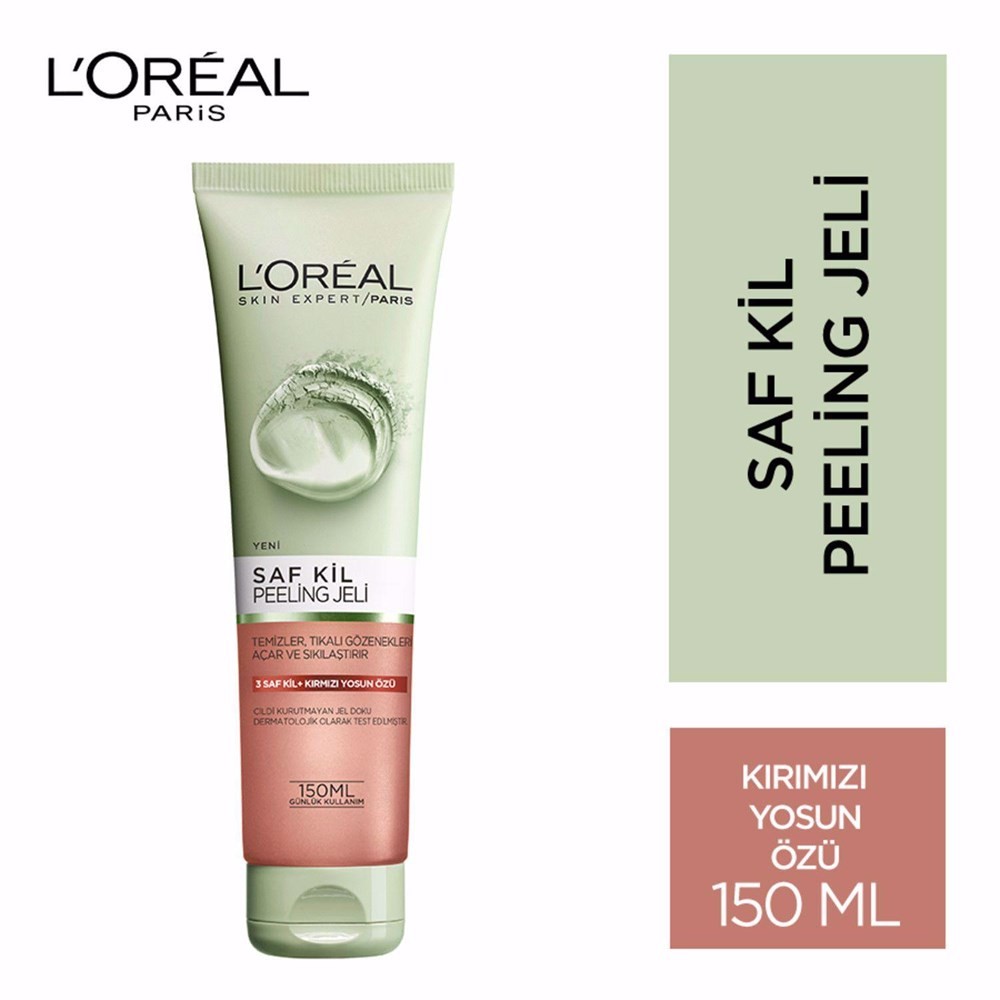 Loreal Paris Saf Kil Peeling Yüz Temizleme Jeli Pure Clay 150 ml