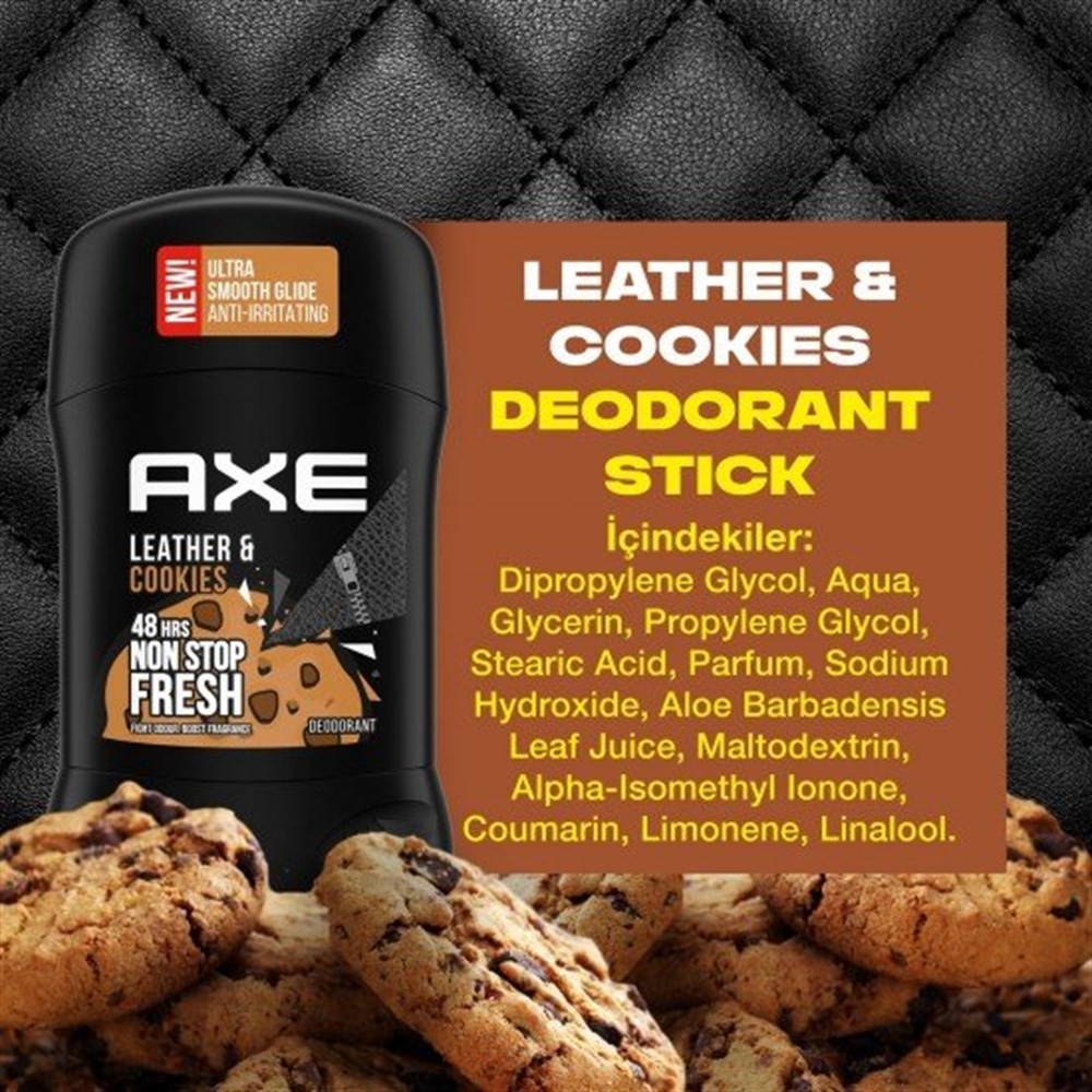 Axe Erkek Deodorant Stick Leather &amp; Cookies 50 ml