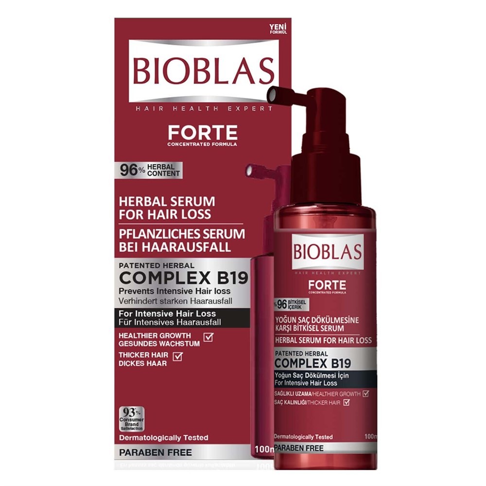 Bioblas Forte Bitkisel Serum - Saç Dökülmesine Karşı Etkili 100 ml