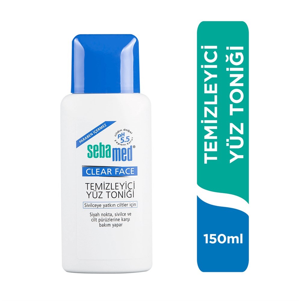 Sebamed Temizleyici Yüz Toniği - Sivilce, Siyah Nokta ve Cilt Pürüzleri İçin 150 ml