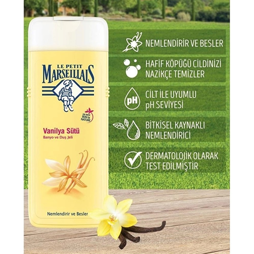 Le Petit Marseillais Duş Jeli - Vanilya Sütü Özlü 400 ml