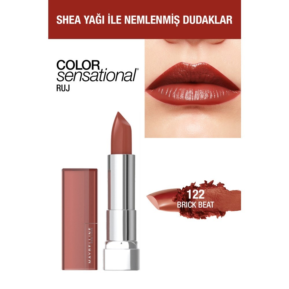 Maybelline New York Color Sensational Ruj 122 Brick Beat