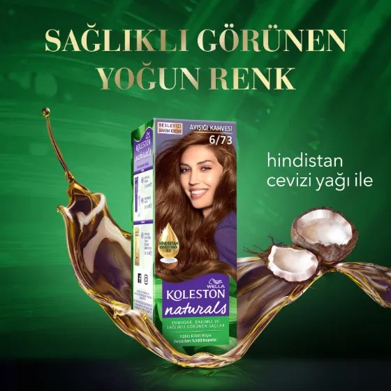 Wella Koleston Naturals Saç Boyası 6/73 Ayışığı Kahvesi