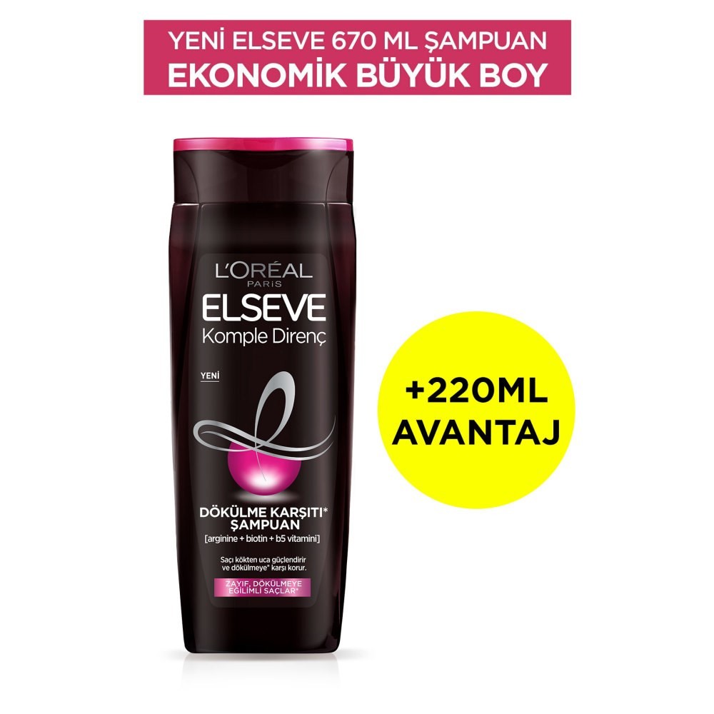 Loreal Paris Elseve Şampuan Arginine 670 ml