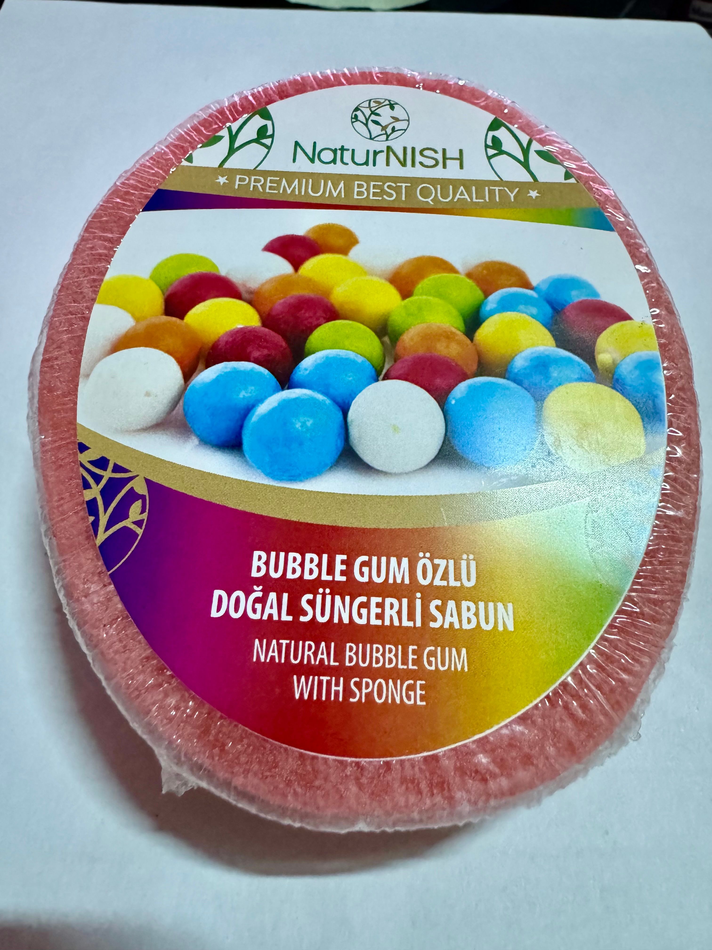 Naturnısh  Sabun 135 gr buble gum Özlü Süngerli