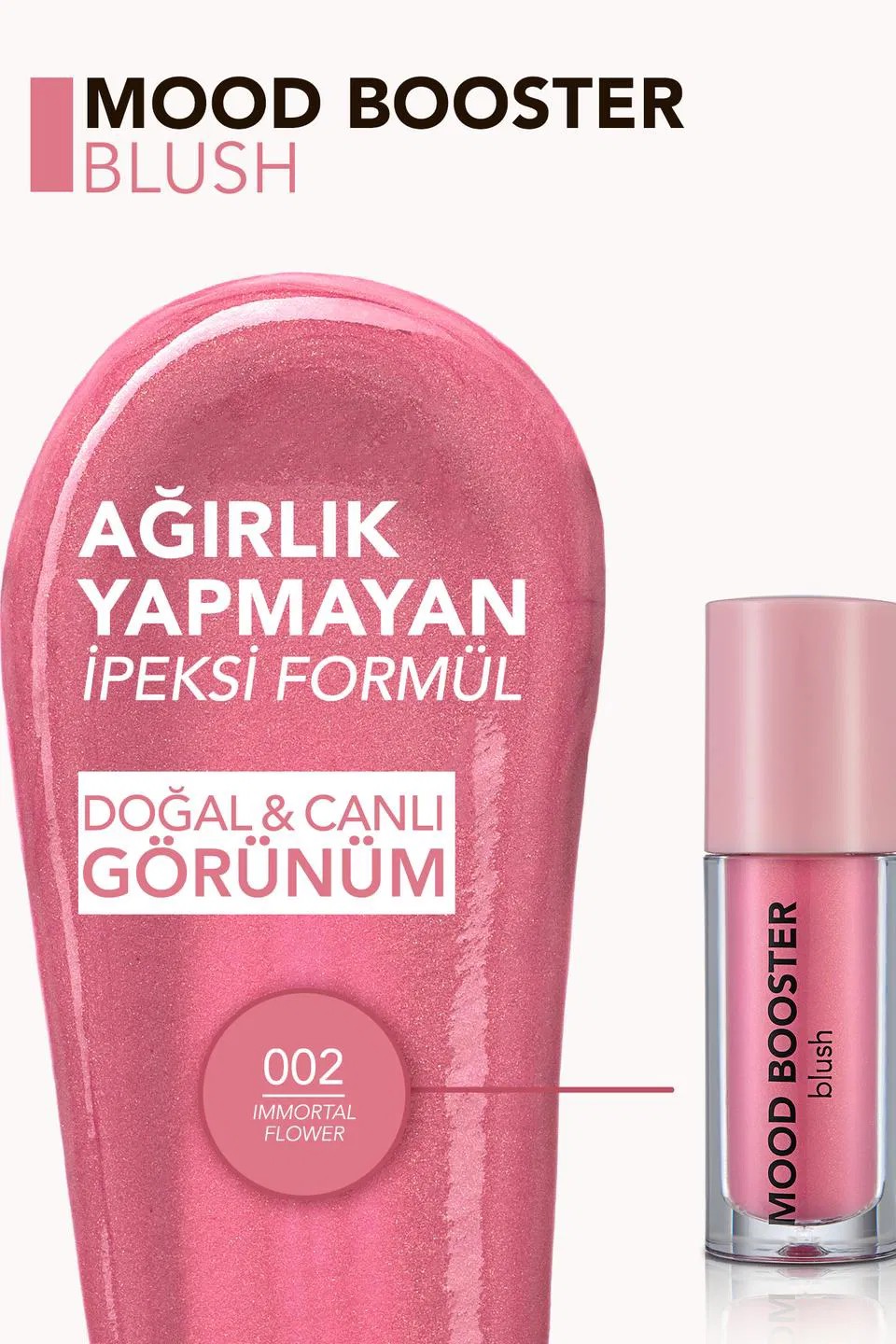 Flormar Mood Booster Likit Allık 002 Immortal Flower