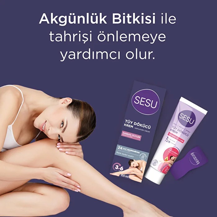 Sesu Tüy Dökücü Krem Hassas 100 ml