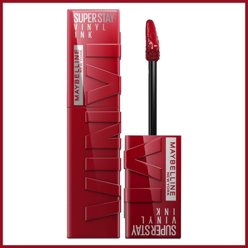 Maybelline New York Super Stay Vinyl Ink Uzun Süre Kalıcı Likit Parlak Ruj 10 Lippy