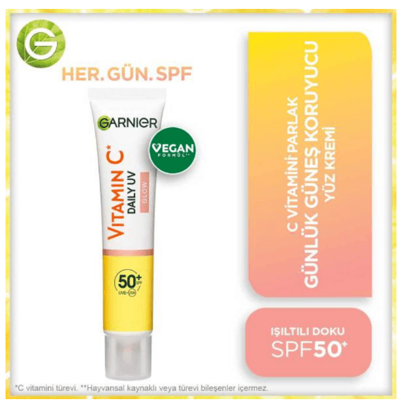 Garnier Skin Natural Nem. Yüz Krem 40ml C Vitamin Isıltılı Doku