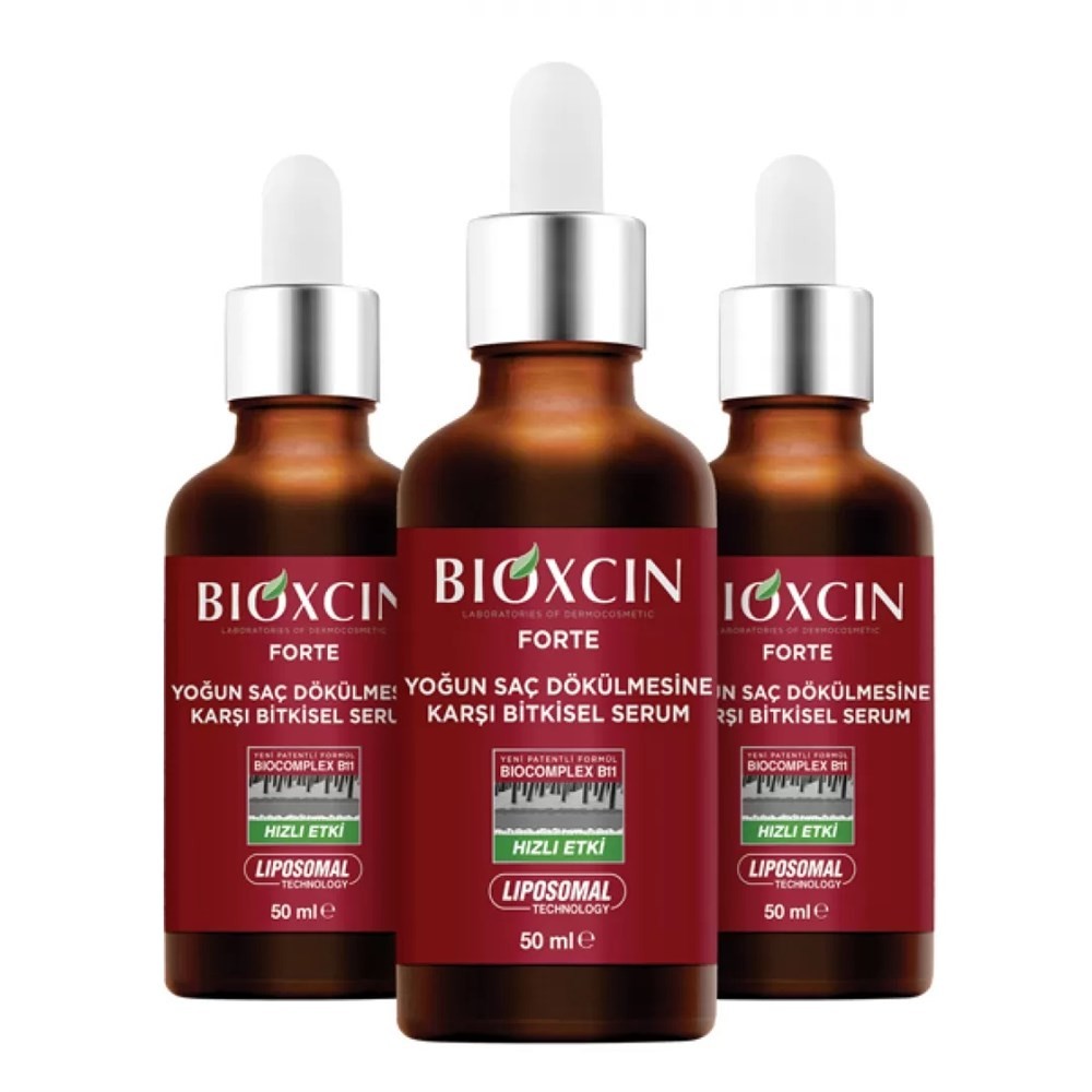 Bioxcin Forte Yoğun Saç Dökülmesine Karşı Bitkisel Serum 3x50 ml