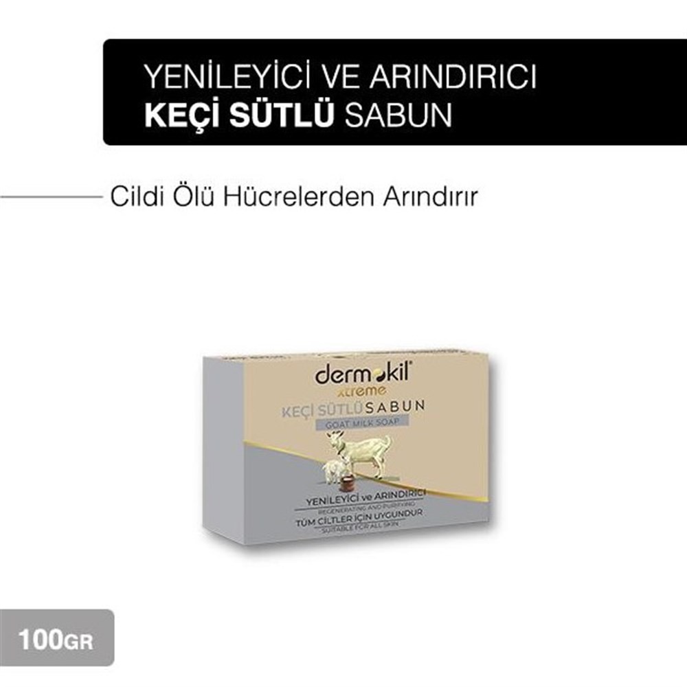 Dermokil Keçi Sütü Özü Katı Sabun 100 gr