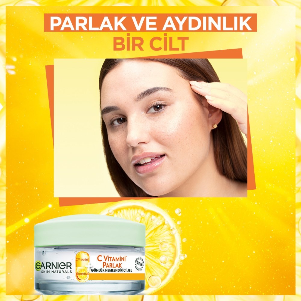 Garnier C Vitamini Parlak Günlük Nemlendirici Jel 50 ml