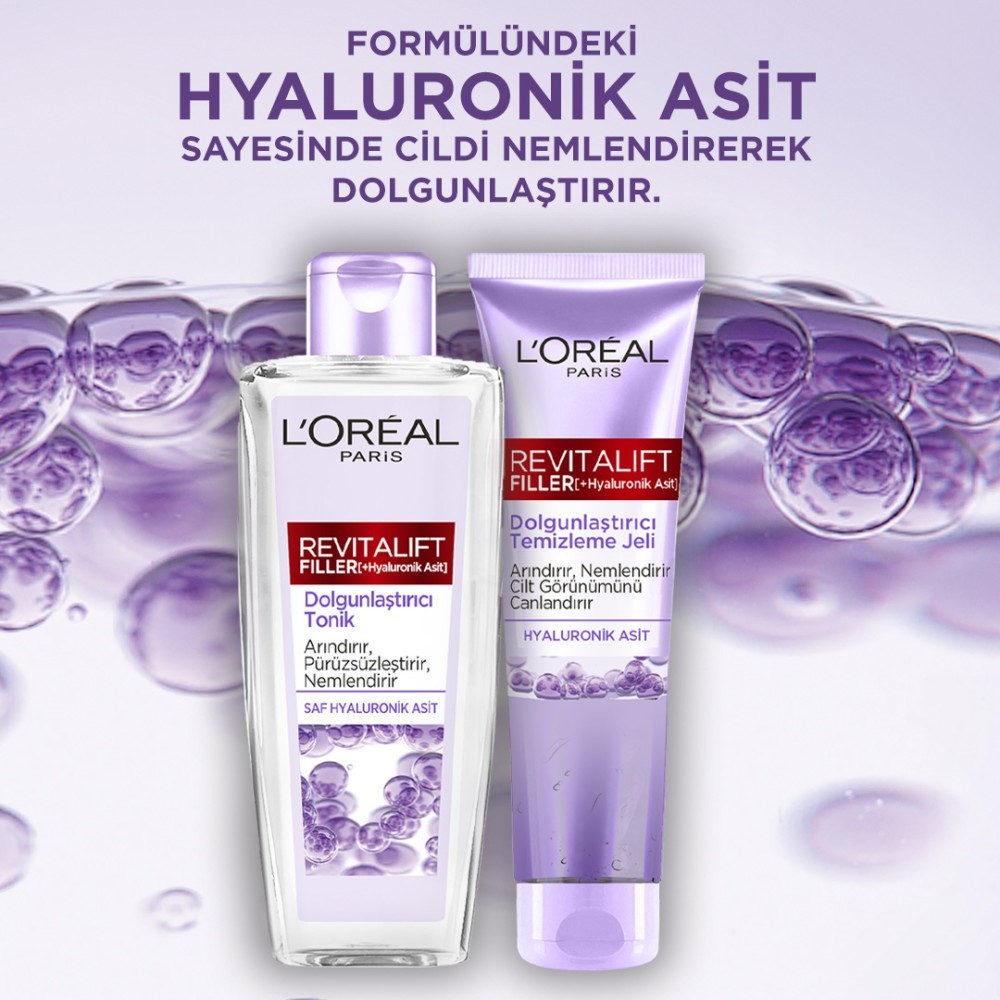 Loreal Paris Revitalift Filler Hyaluronik Asit Dolgunlaştırıcı Yüz Temizleme Jeli 150 ml