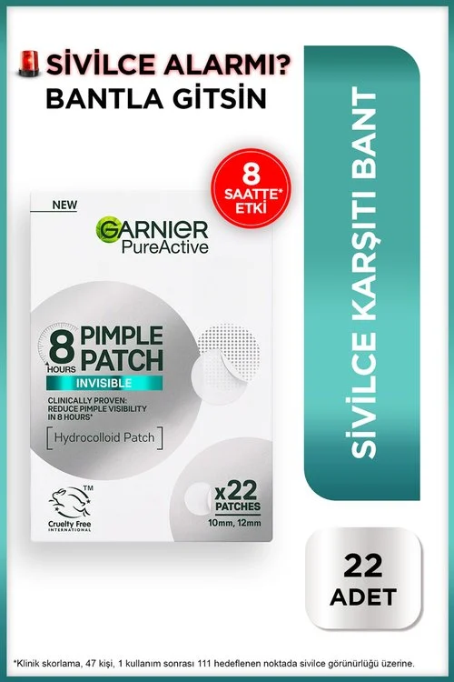 Garnier Pimple Patch Sivilce Bandı 22'li - Hidrokolloid Bant