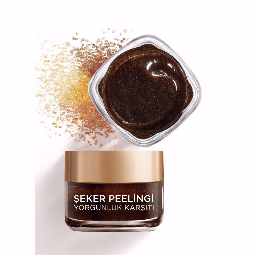 Loreal Paris Şeker Peelingi Kahveli Yorgunluk Karşıtı 50 ml