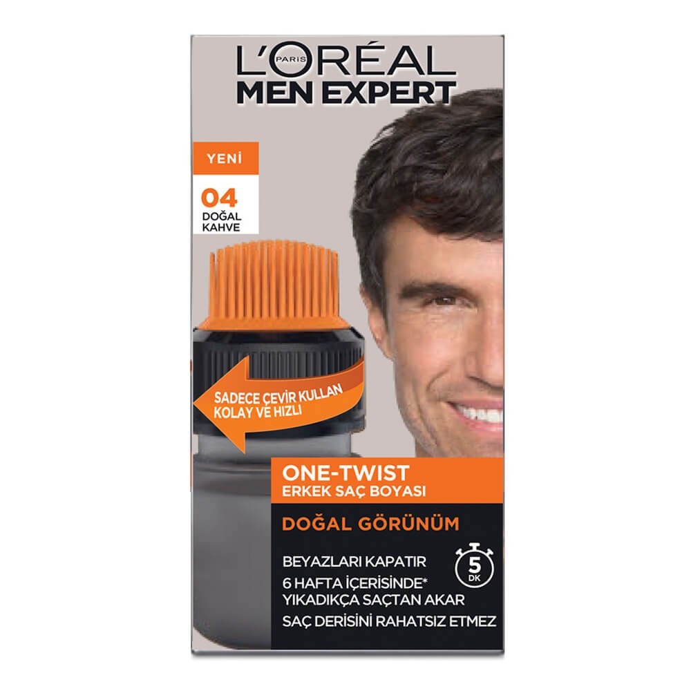 Loreal Paris Men Expert Erkek Saç BoyasıOne Twist Kahve 04