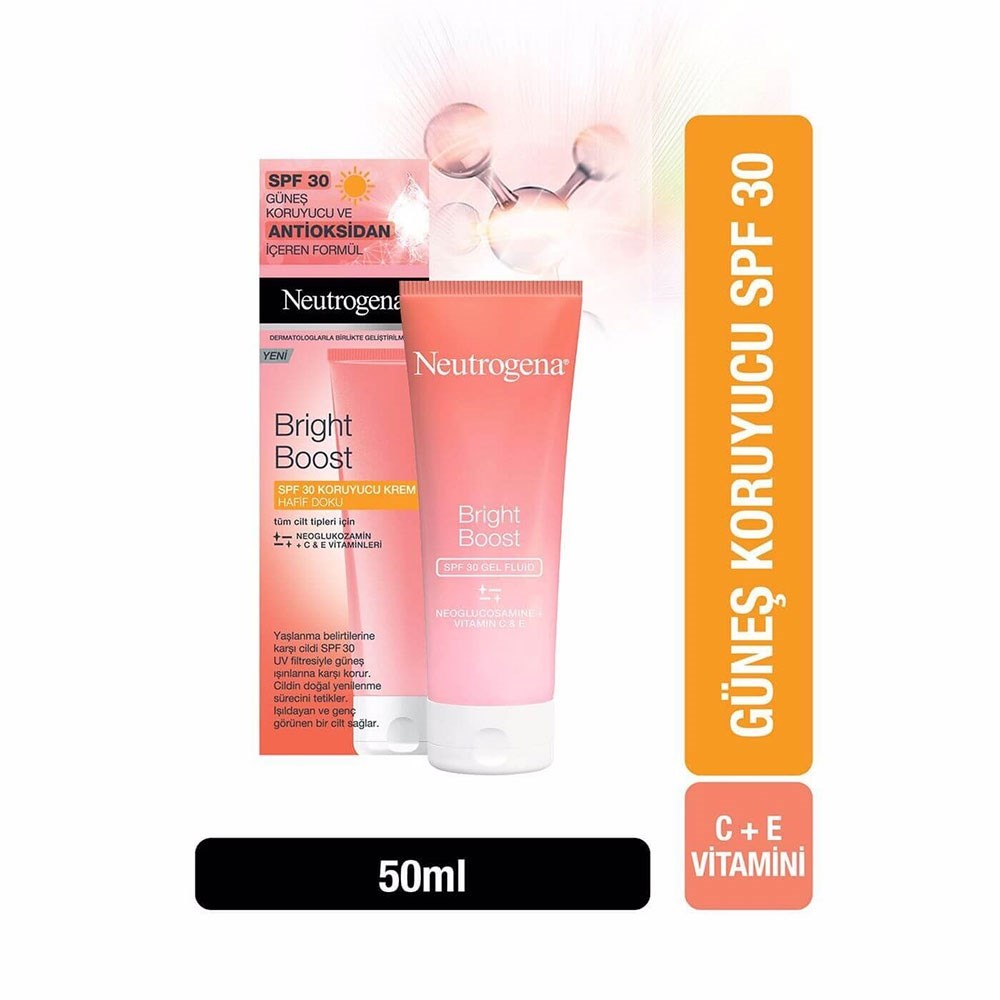 Neutrogena Krem - Bright Boost Kouyucu Etki +Spf30 Hafif Doku 50 ml