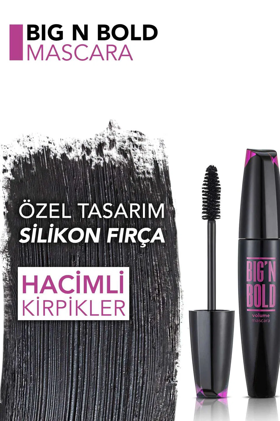 Flormar Big'n Bold Hacim Veren Siyah Maskara