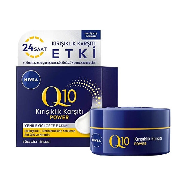 Nivea Q10 Cilt Sıkılaştırıcı Kırışıklık Karşıtı Yüz Gece Kremi 50 ml