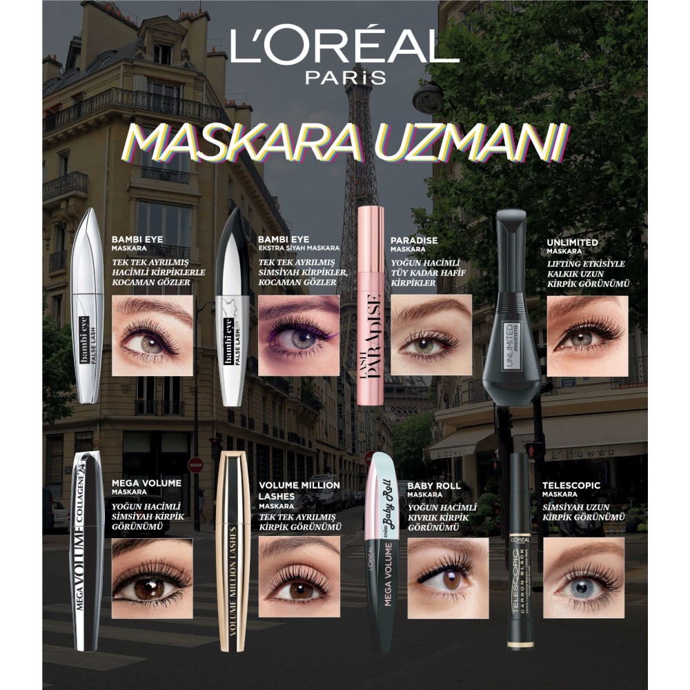 Loreal Paris Lash Paradise Siyah Maskara