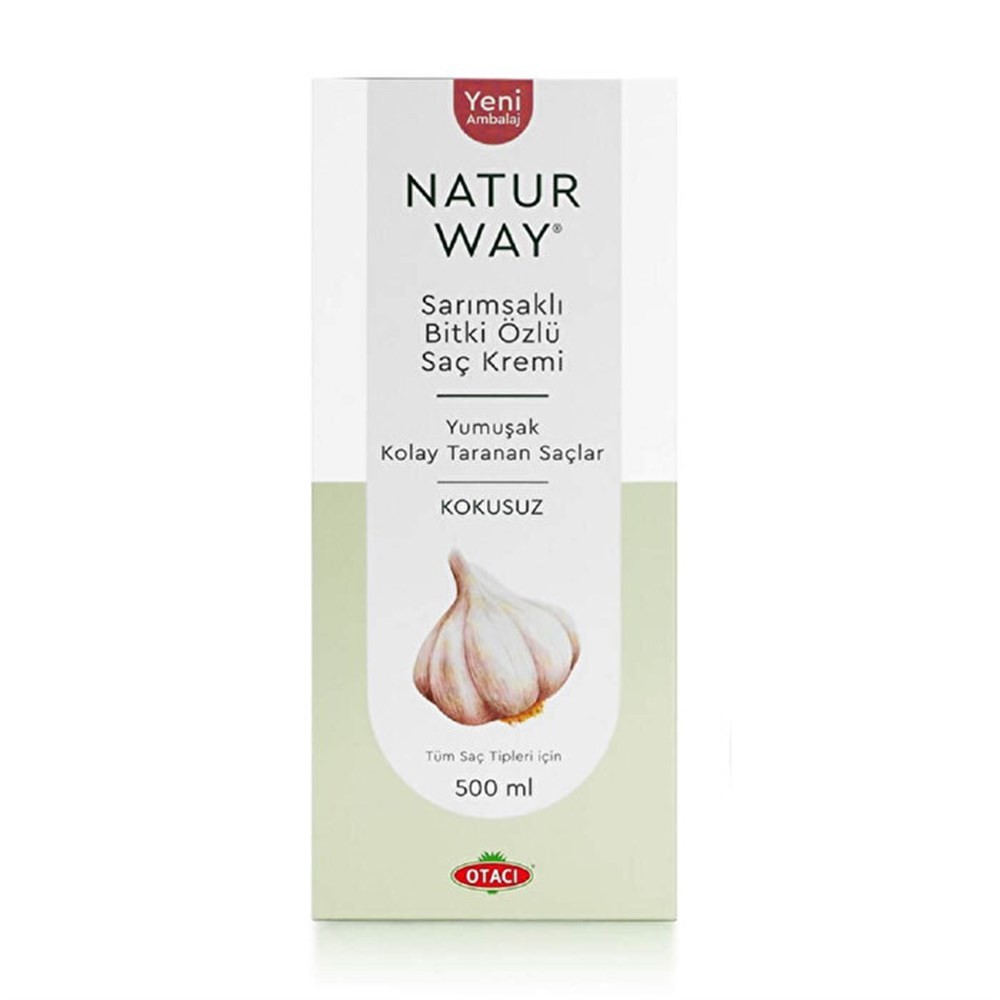 Otacı Saç Kremi - Naturway Sarımsaklı Kokusuz 500 ml