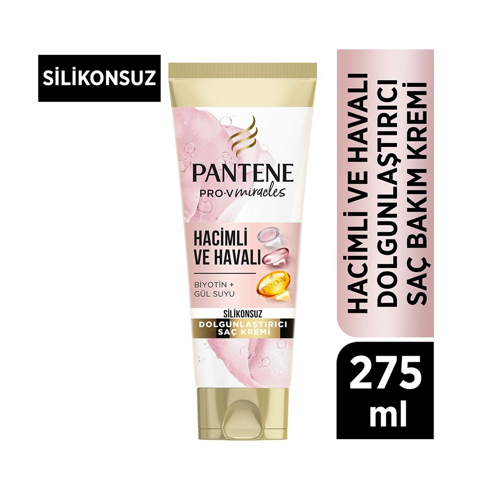 Pantene Pro-V Saç Bakım Kremi - Silikonsuz Hacimli Dolgunlaştırıcı Etki 275 ml