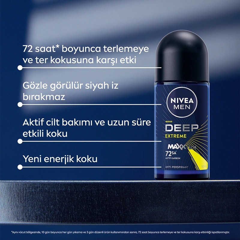 Nivea Men Erkek Roll-on Deodorant Deep Extreme 50 ml