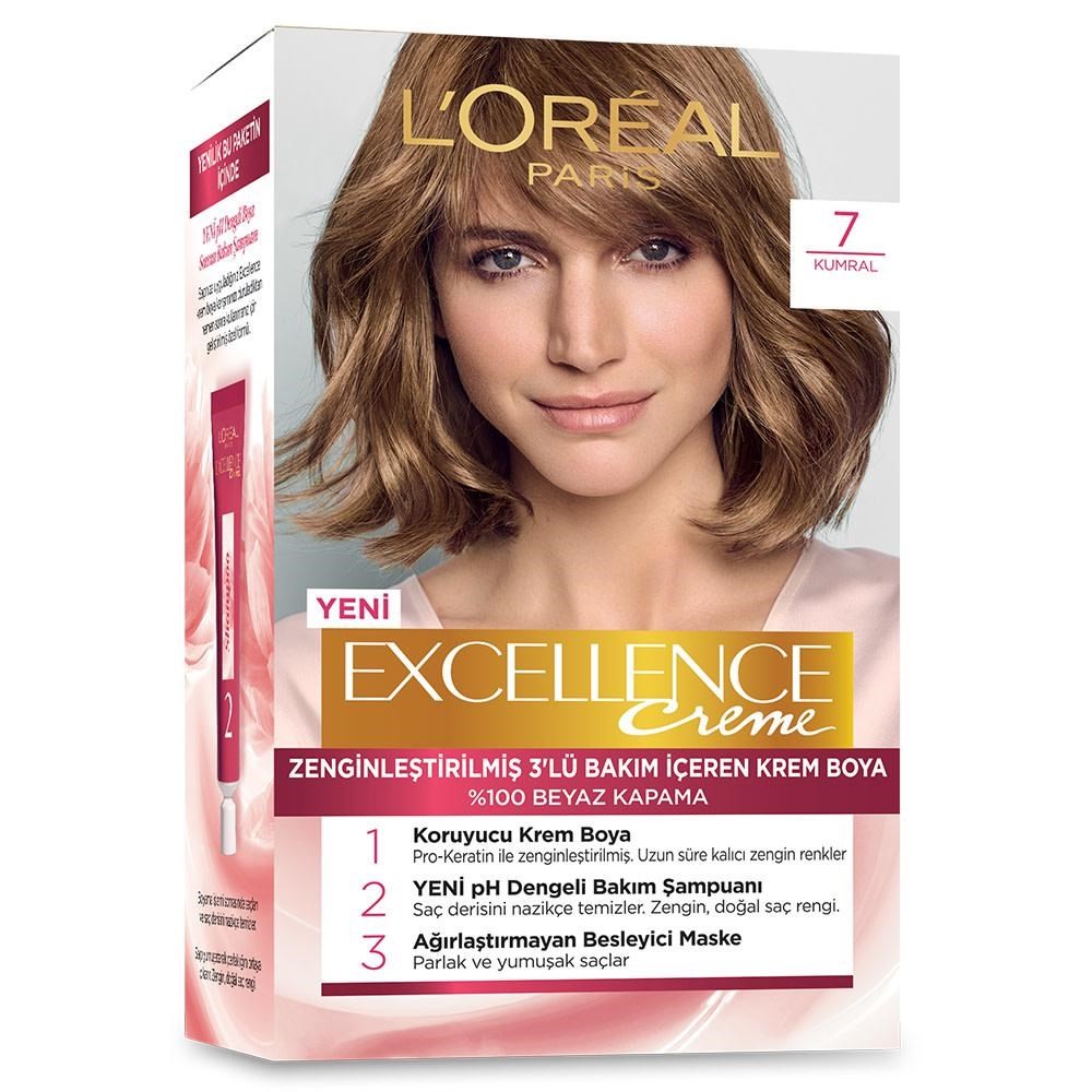 Loreal Paris Excellence Krem Saç Boyası 7.0 Kumral