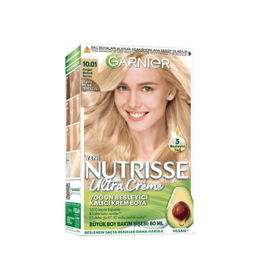 Garnier Nutrisse Ultra Creme Kit Saç Boyası 10.01 Natural Baby