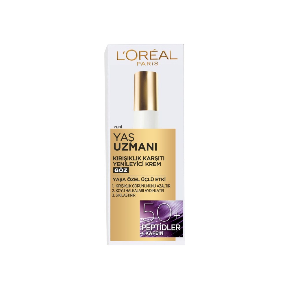 Loreal Paris Yaş Uzmanı 50+ Kırışıklık Karşıtı Yenileyici Göz Kremi 15 ml