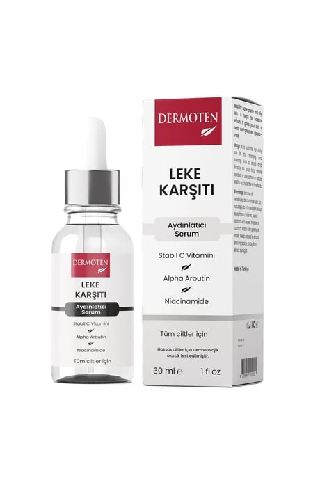 Dermoten Cilt Bakım Serumu 30ml Leke Karşıtı, Aydınlatıcı C Vit.