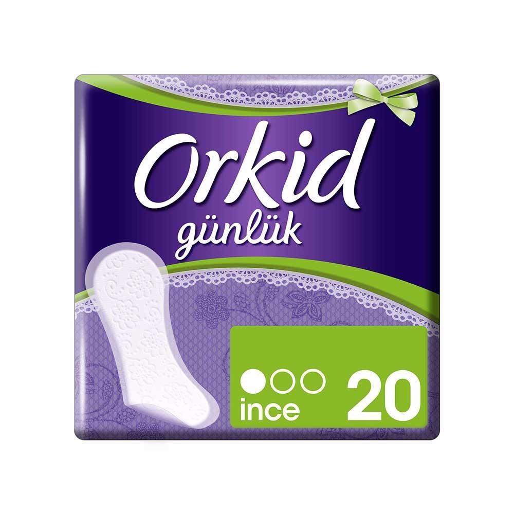 Orkid Yaprak Günlük Ped Normal Tekli Paket 20li