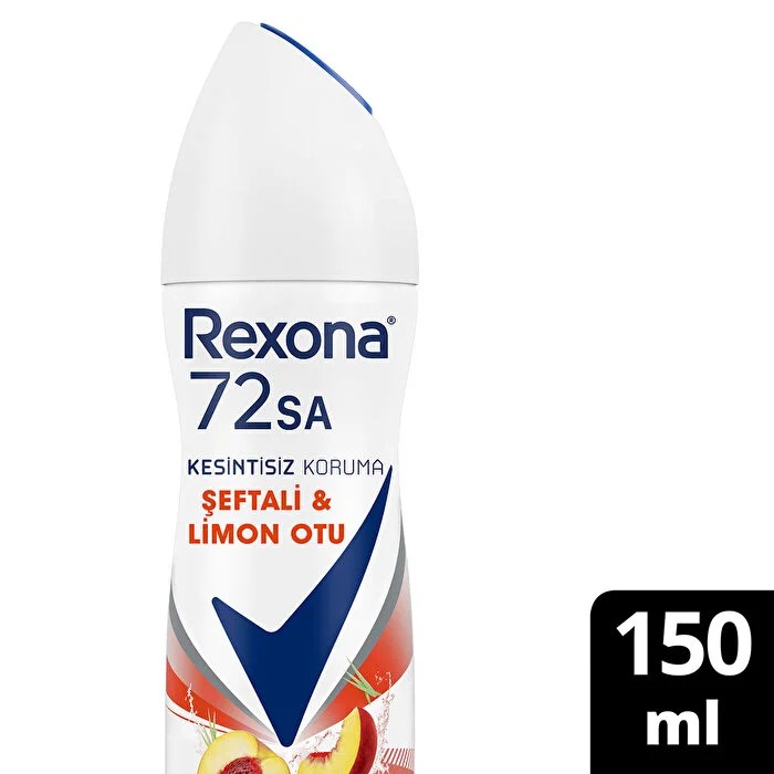 Rexona Kadın Sprey Deodorant 72h Şeftali & Limon Otu 150 ml