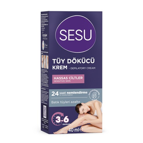 Sesu Hassas Ciltler için Tüy Dökücü Krem 40 ml