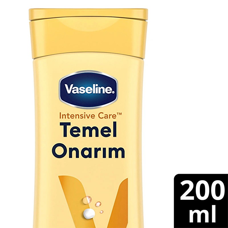 Vaseline Vücut Losyonu Temel Onarım Kuru Ciltler İçin 200 ml