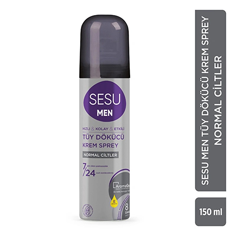 Sesu For Men Tüy Dökücü Krem Sprey 150 ml