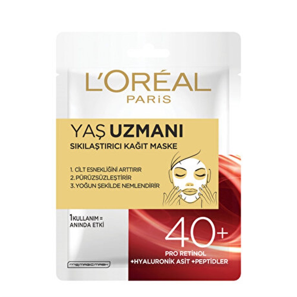 Loreal Yaş Uzmanı 40+ Kağıt Yüz Maskesi