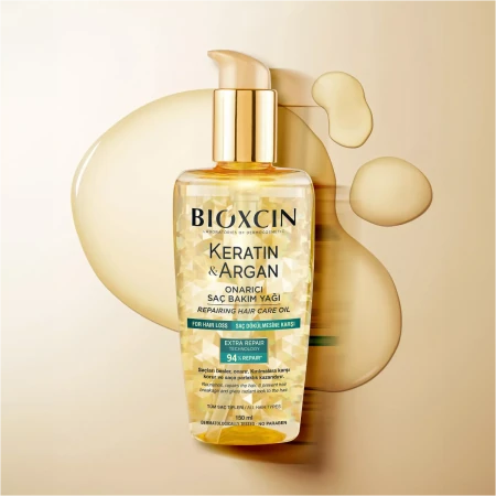 Bioxcin Keratin & Argan Onarıcı Saç Bakım Yağı 150 ml