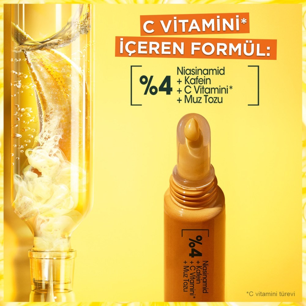 Garnier +C Vitamini Parlak Aydınlatıcı Göz Kremi 15 ml