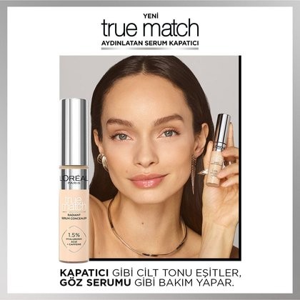 Loreal Paris True Match Aydınlatan Serum Kapatıcı 1N