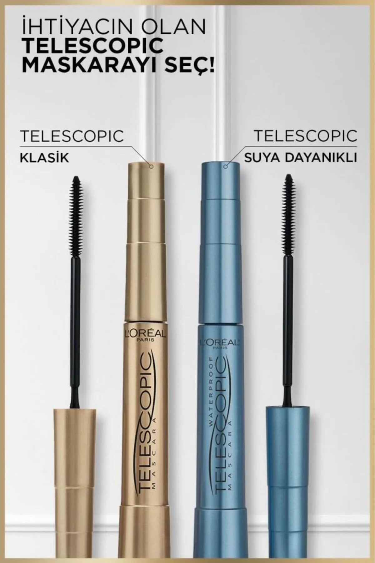 Loreal Paris Telescopic Suya Dayanıklı Maskara Siyah